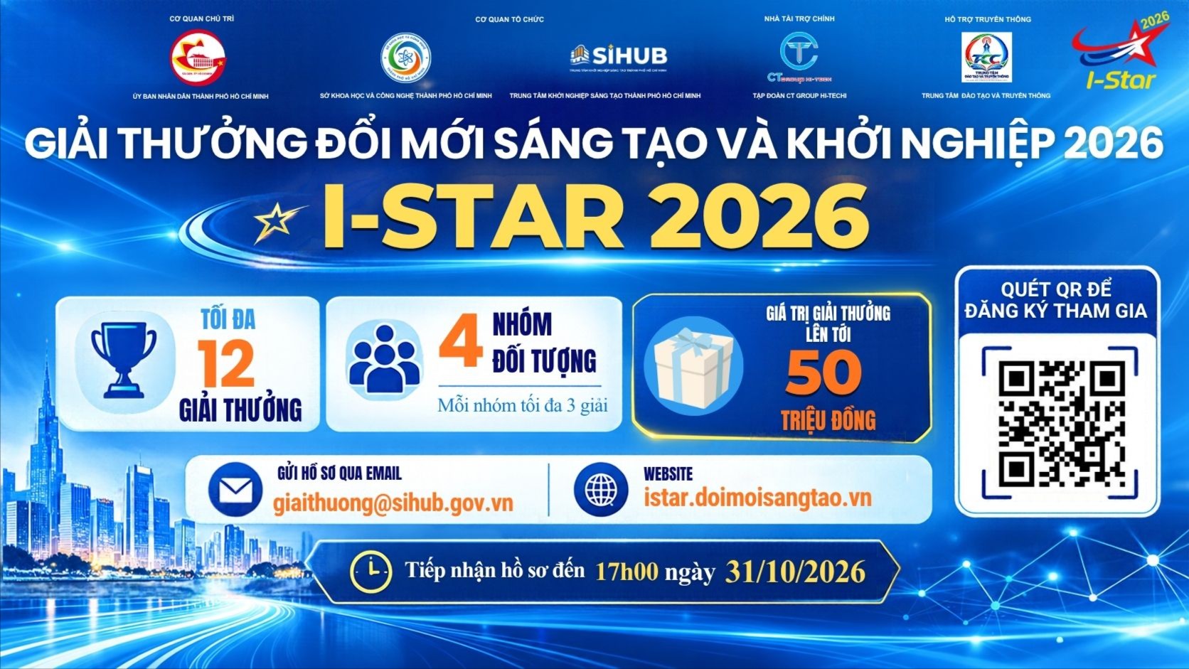 [MEDIA SUPPORT] HO CHI MINH CITY INNOVATION AND STARTUP AWARD 2026 (I-STAR 2026)