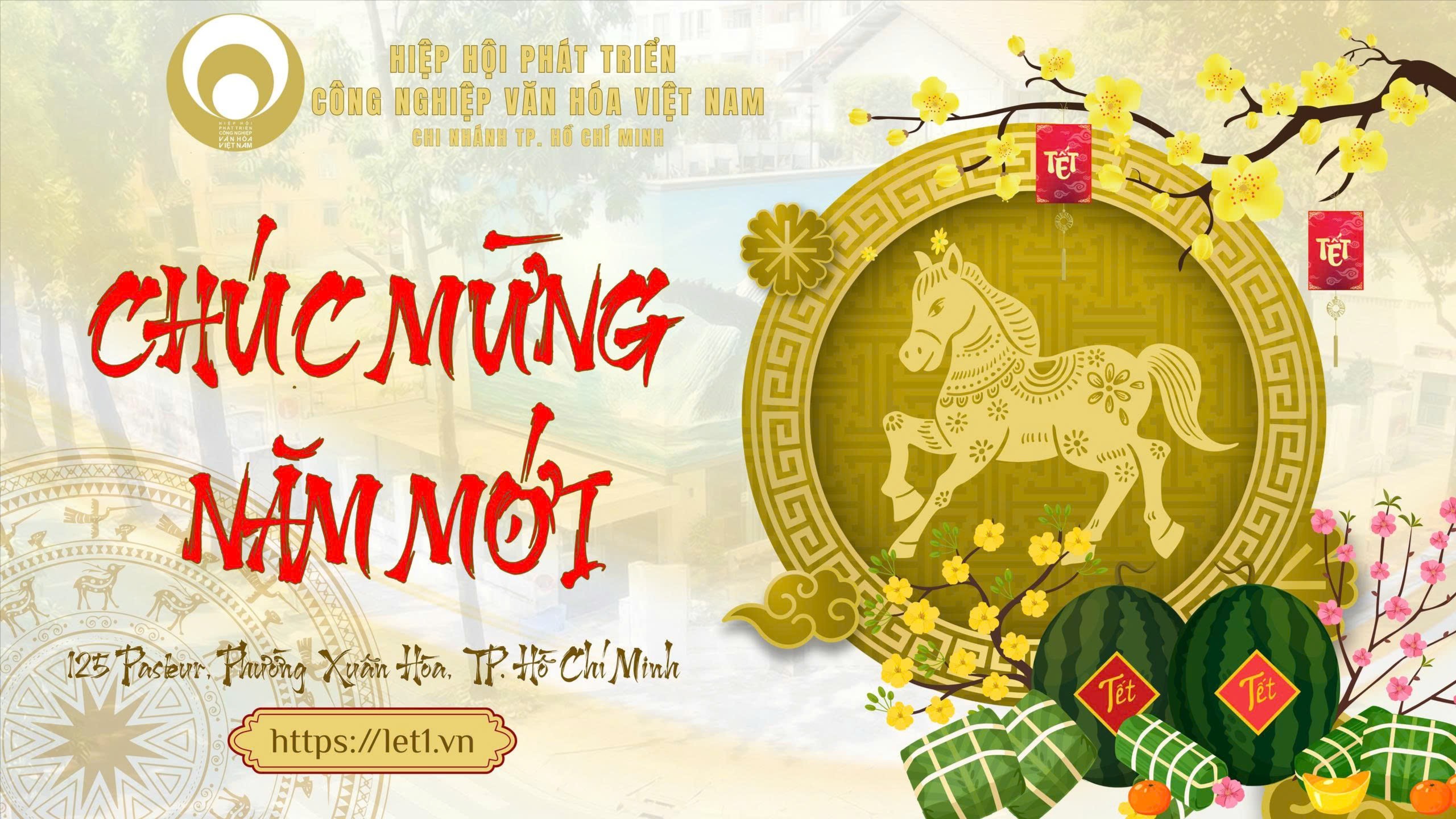 Hiệp hội Phát triển Công nghiệp Văn hóa Việt Nam mến chúc năm mới Bính Ngọ 2026
