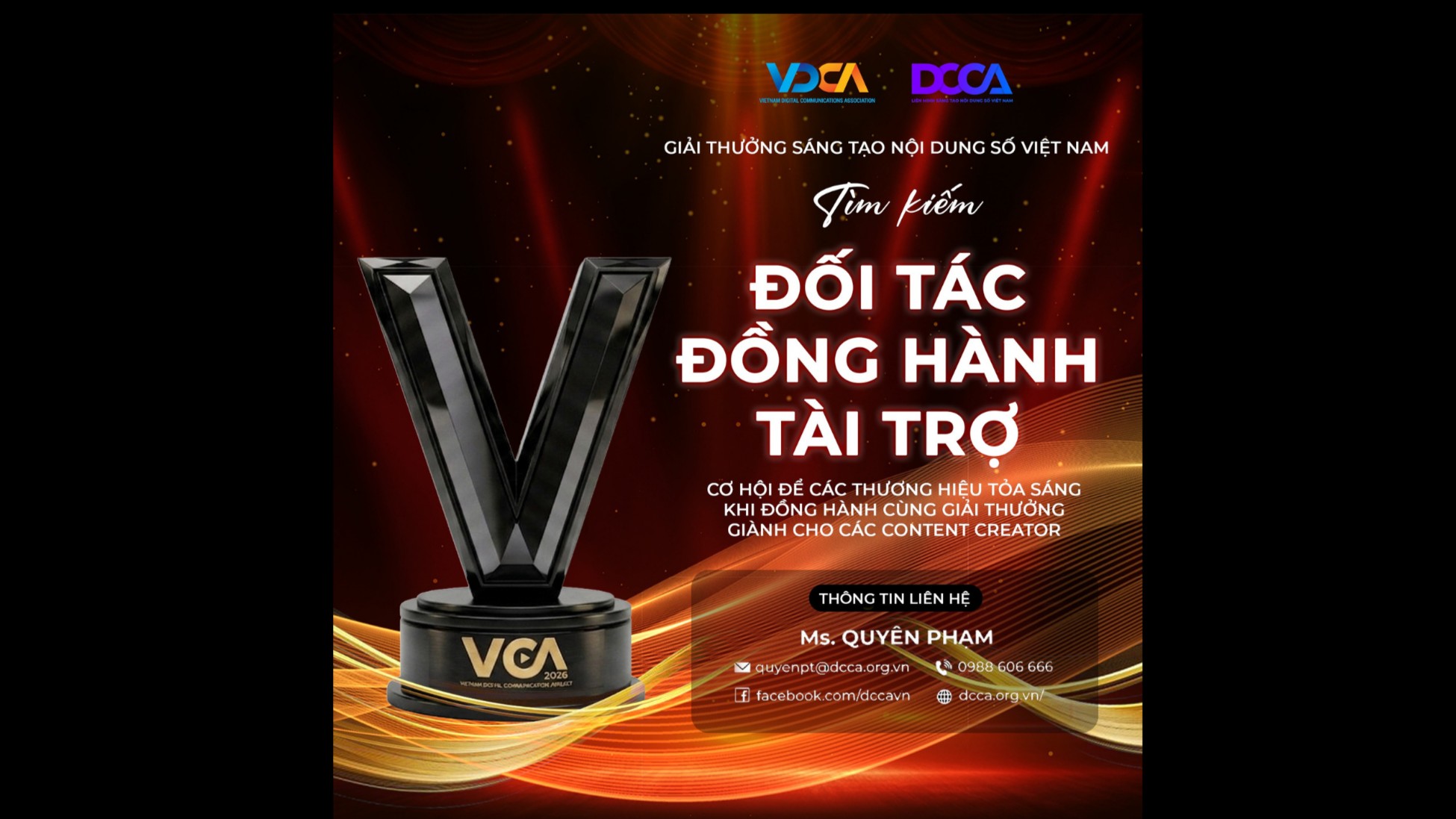 VCA 2026 TÌM KIẾM ĐỐI TÁC ĐỒNG HÀNH, TÀI TRỢ