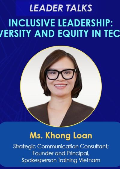 [Events] Founder and Principal of Spokesperson Training Vietnam to join Leader Talks: Fostering Diversity and Equity in Tech Workplace