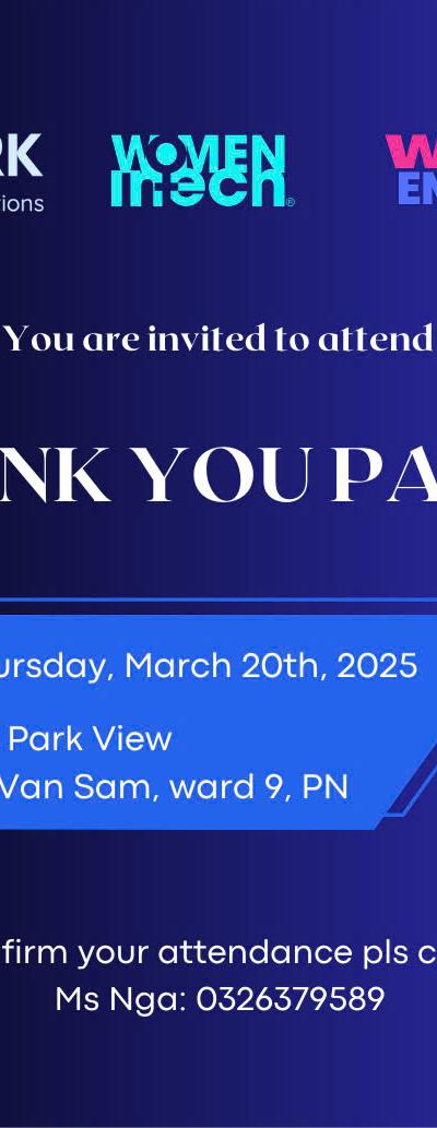 Vietnam Women Tech Entrepreneurs Thank-You Party