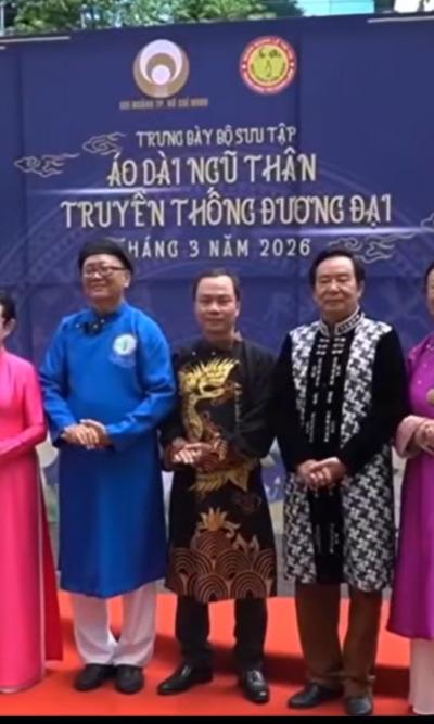 Ngắm đường nét tinh xảo trong bộ sưu tập áo dài ngũ thân truyền thống đương đại